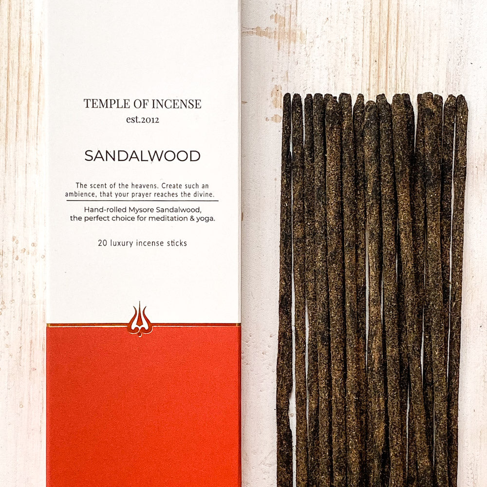 Sandalwood Incense Sticks - Temple of Incense image 1
