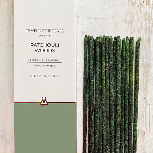 Patchouli Woods Incense Sticks - Temple of Incense image 0