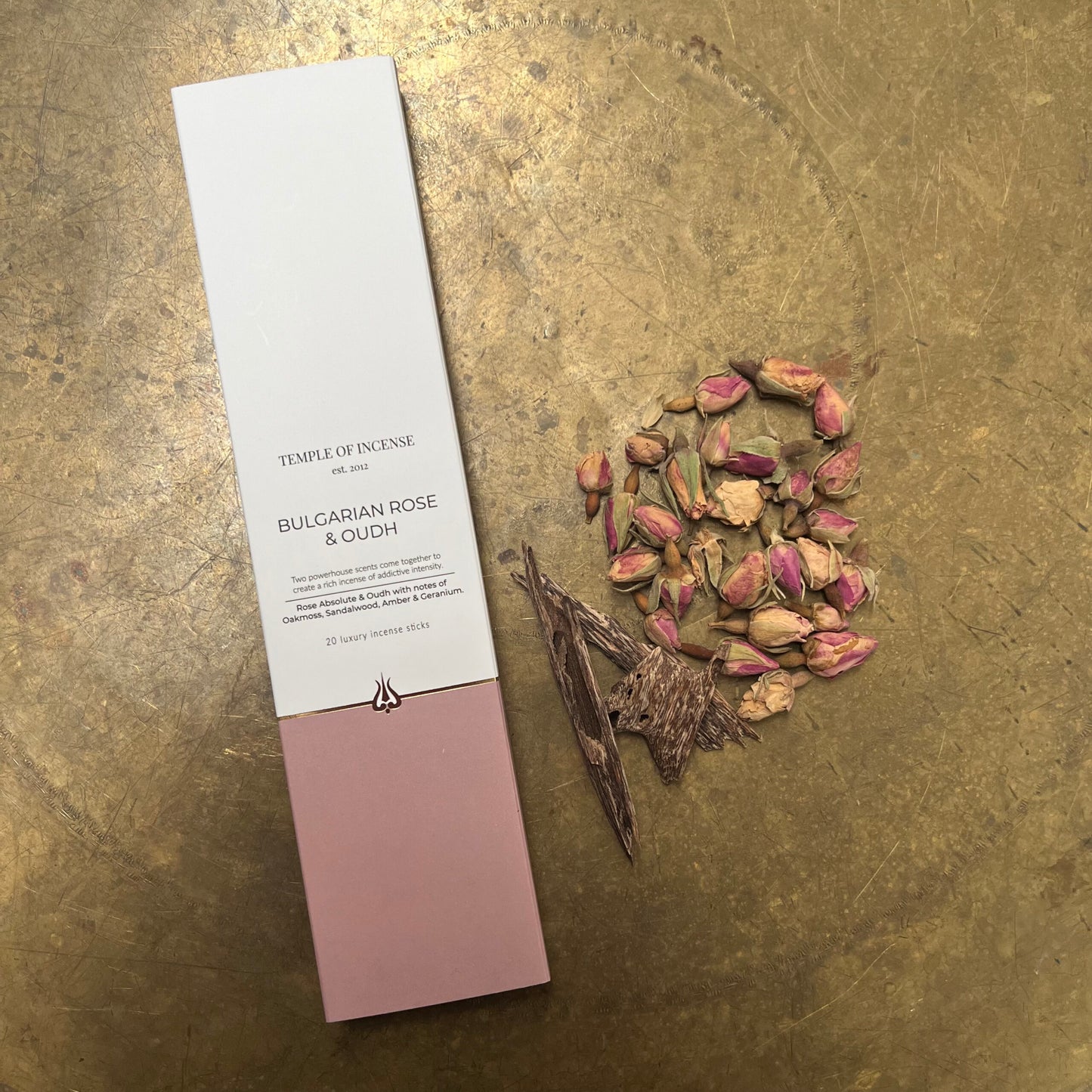 Bulgarian Rose & Oudh Incense Sticks - Temple of Incense image 2