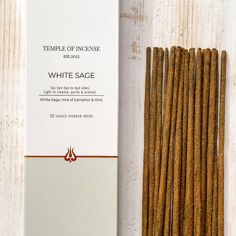 White Sage Incense Sticks - Temple of Incense image 0
